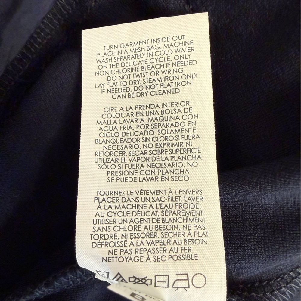 Cabi Navy Moto Jacket Zip Front Navy Black Size Small - Picture 4 of 7